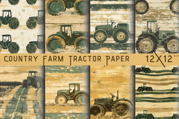 Countryside Charm: Using Country Farm Tractor Paper