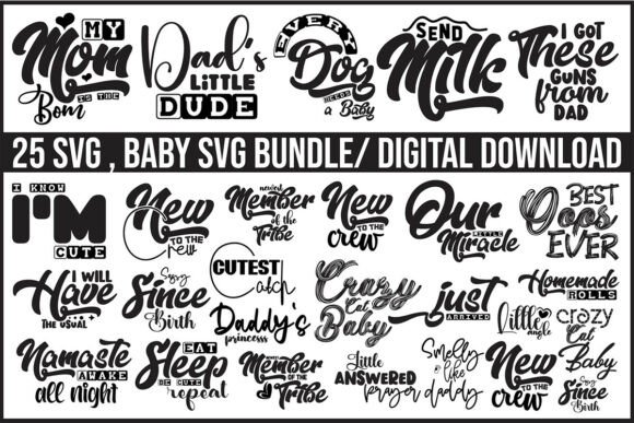 Essential Baby Girl SVG Bundle for Newborn Crafts