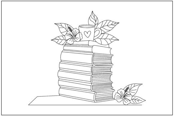 Floral Hardcover Books Line Art: A Designer's Guide to This Elegant Asset