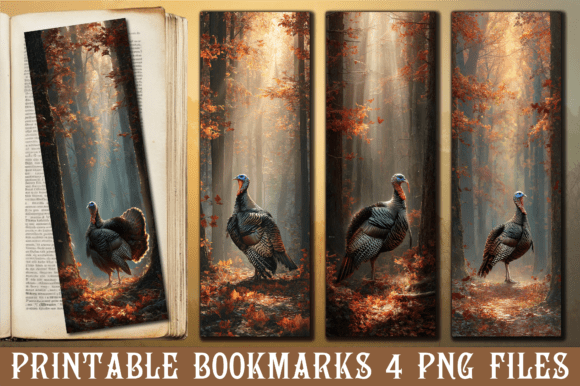 Misty Morning Fall Wood Turkey Bookmark: A Designer's Review