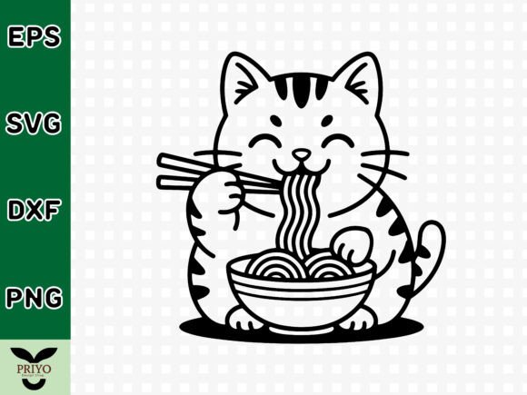 Ramen Cat SVG: Adding Playful Charm to Your Creative Projects