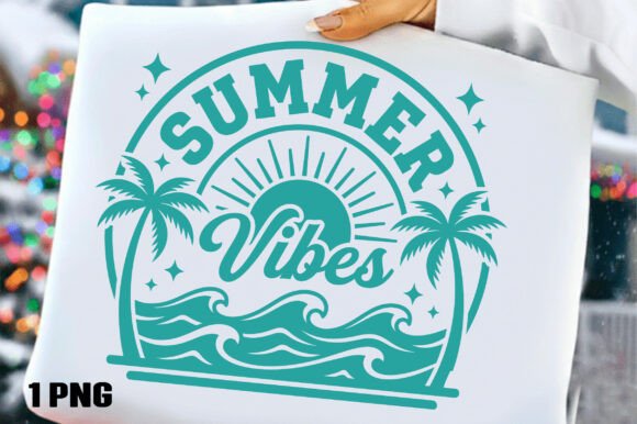 Summer Vibes T Shirt Design PNG: Instant Creative Assets