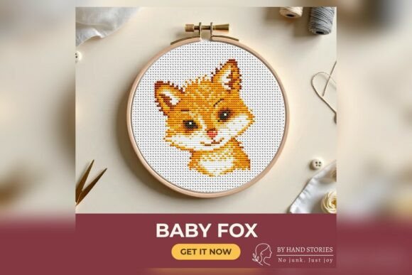 The Whimsical Charm of the Baby Fox Cross Stitch Pattern PDF